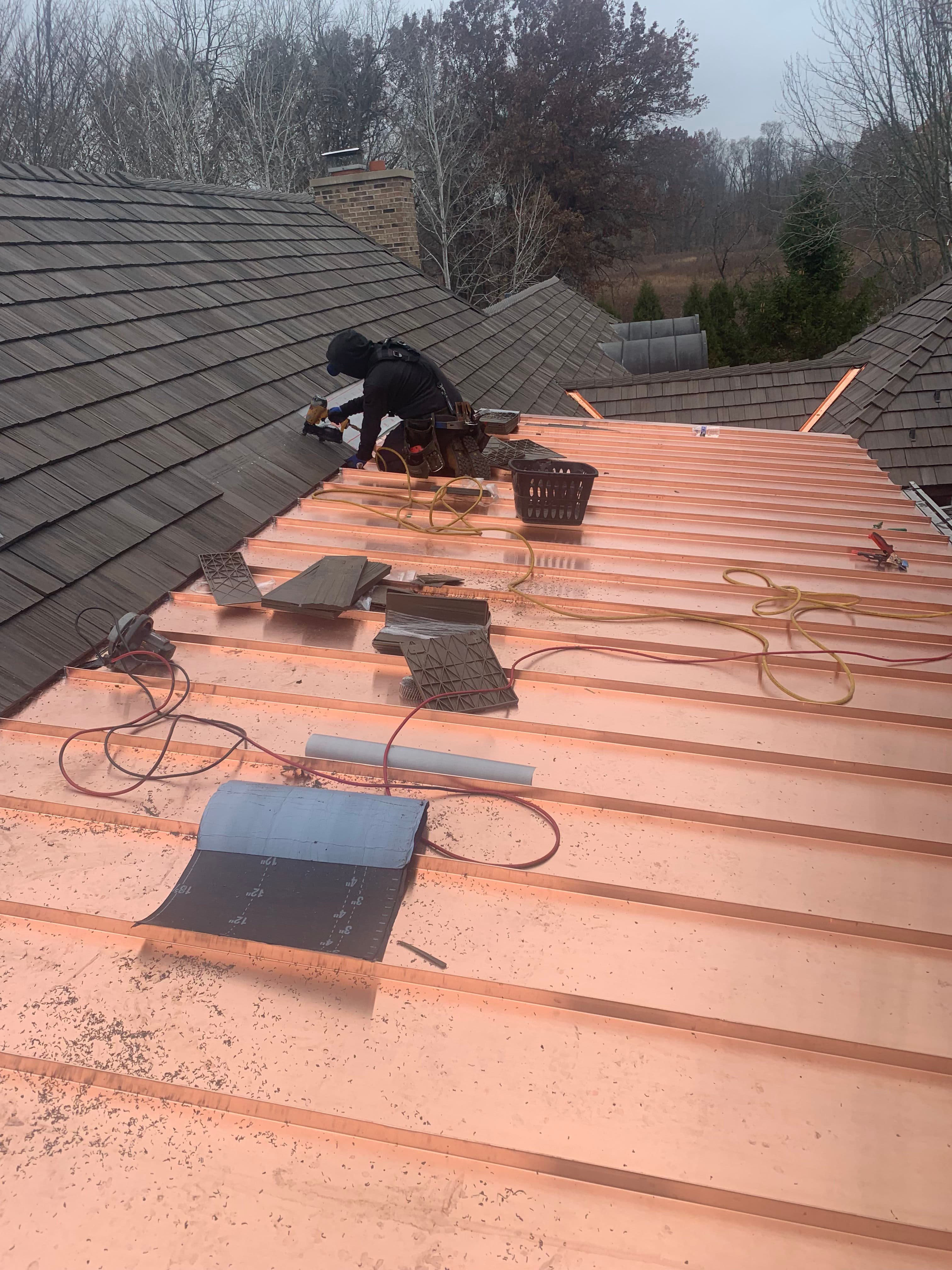 Project Stunning Copper Roof Installation image
